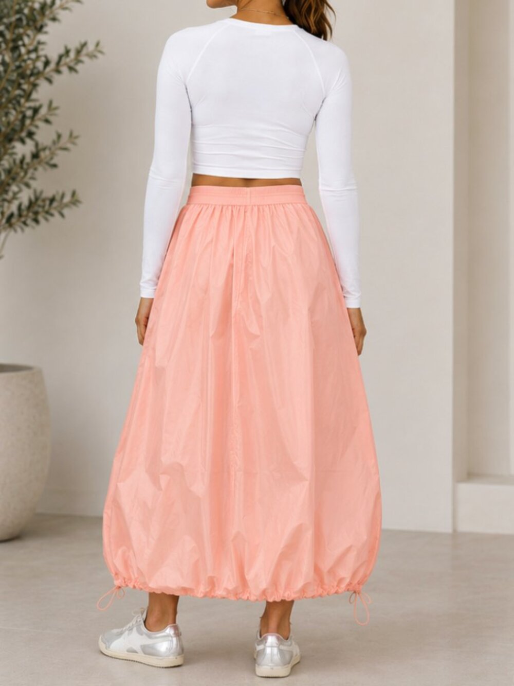 Athleta Trade Winds Maxi Skirt – Guava – New With Tags – Water & Wind Resistant - Picture 2 of 11